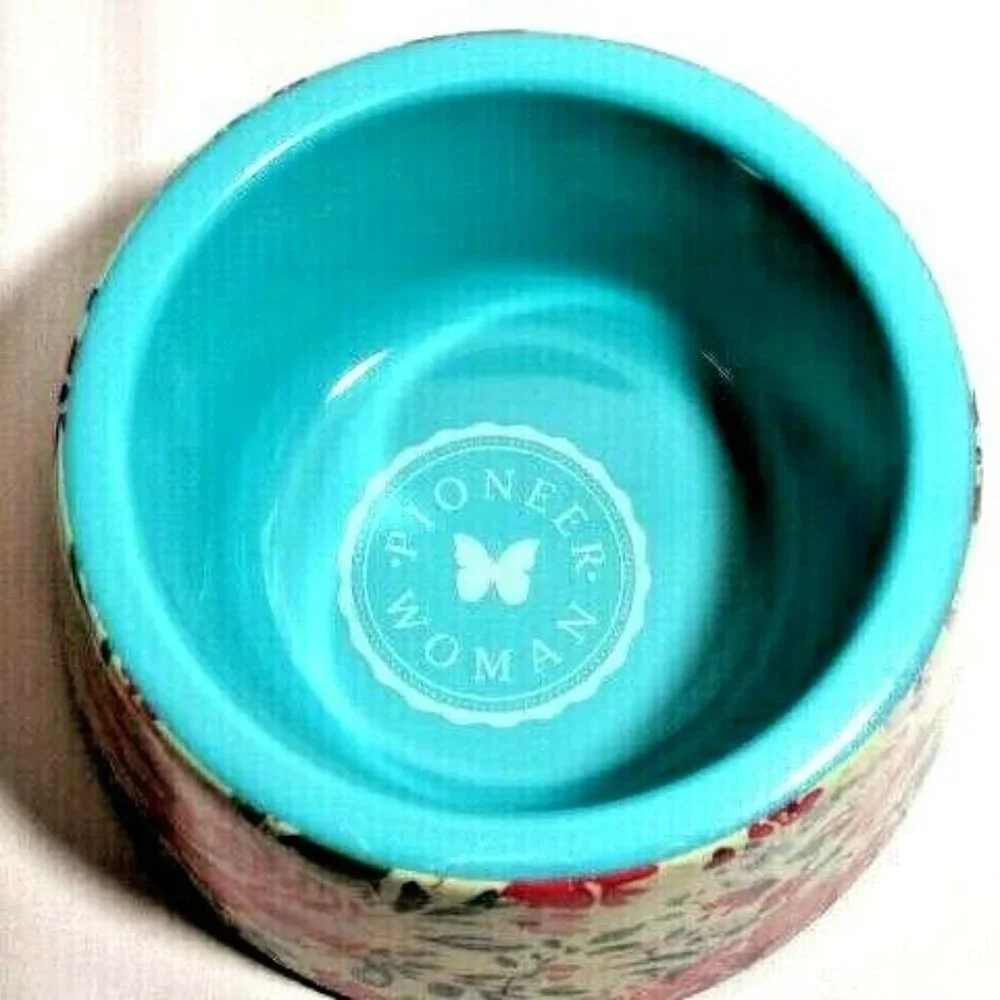 Pioneer Woman Pet Bowl Gorgeous Garden Melamine Small 14oz Dog Cat Dish New